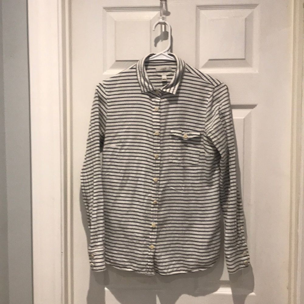 J.Crew BOY fit striped button down SZ 4